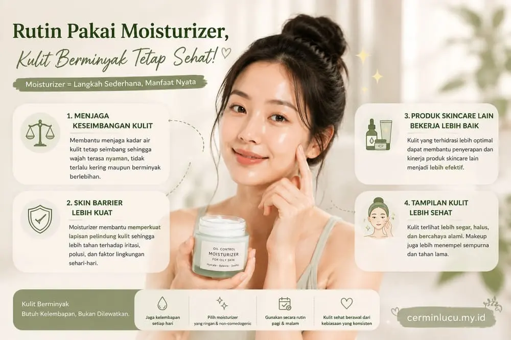 manfaat moisturizer untuk kulit berminyak