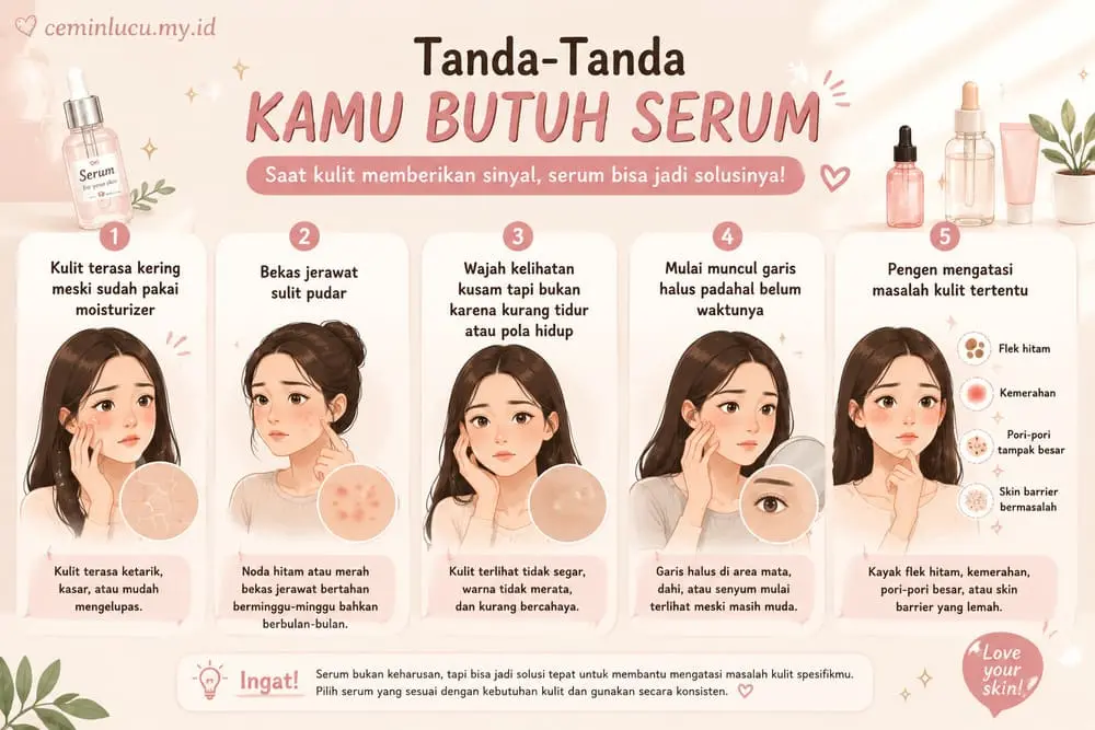 tanda-tanda butuh serum wajah