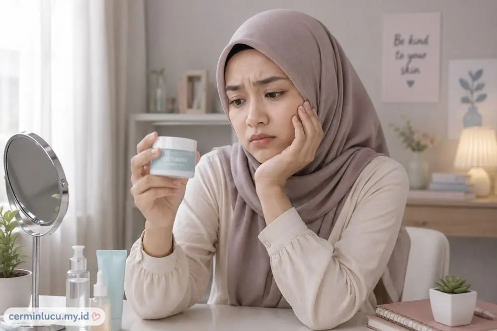 salah memilih pelembab wajah