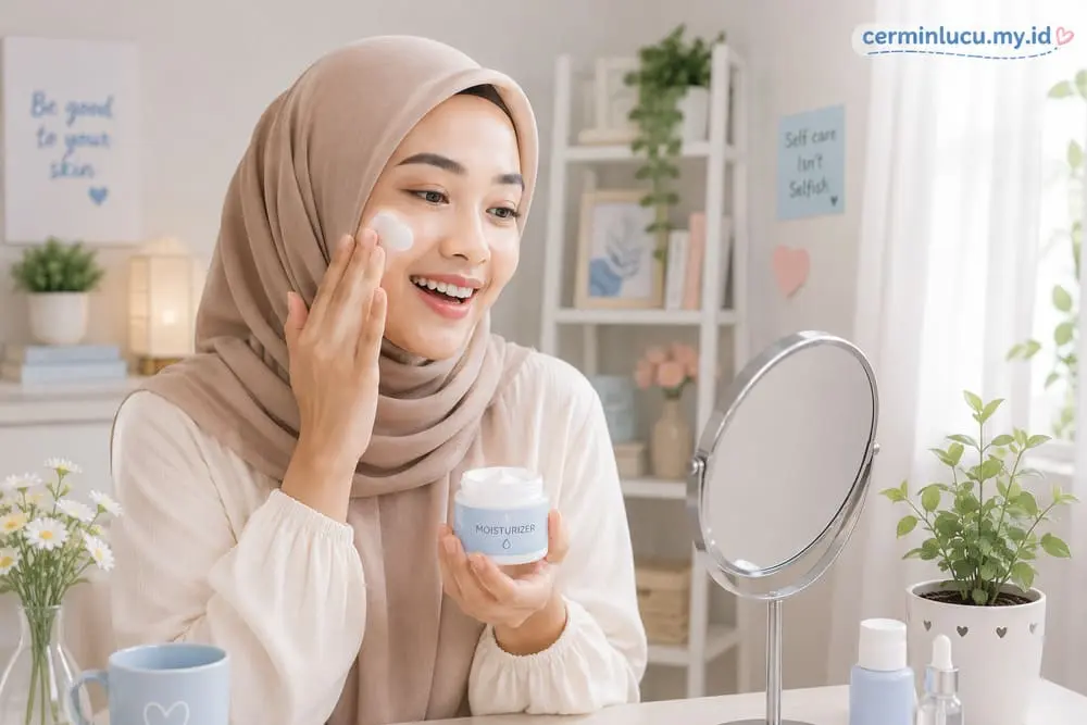 tanda pelembab wajah sudah cocok